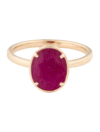 Jewelmak 14K 2.77ct Ruby Cocktail Ring