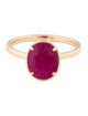 Jewelmak 14K 2.77ct Ruby Cocktail Ring