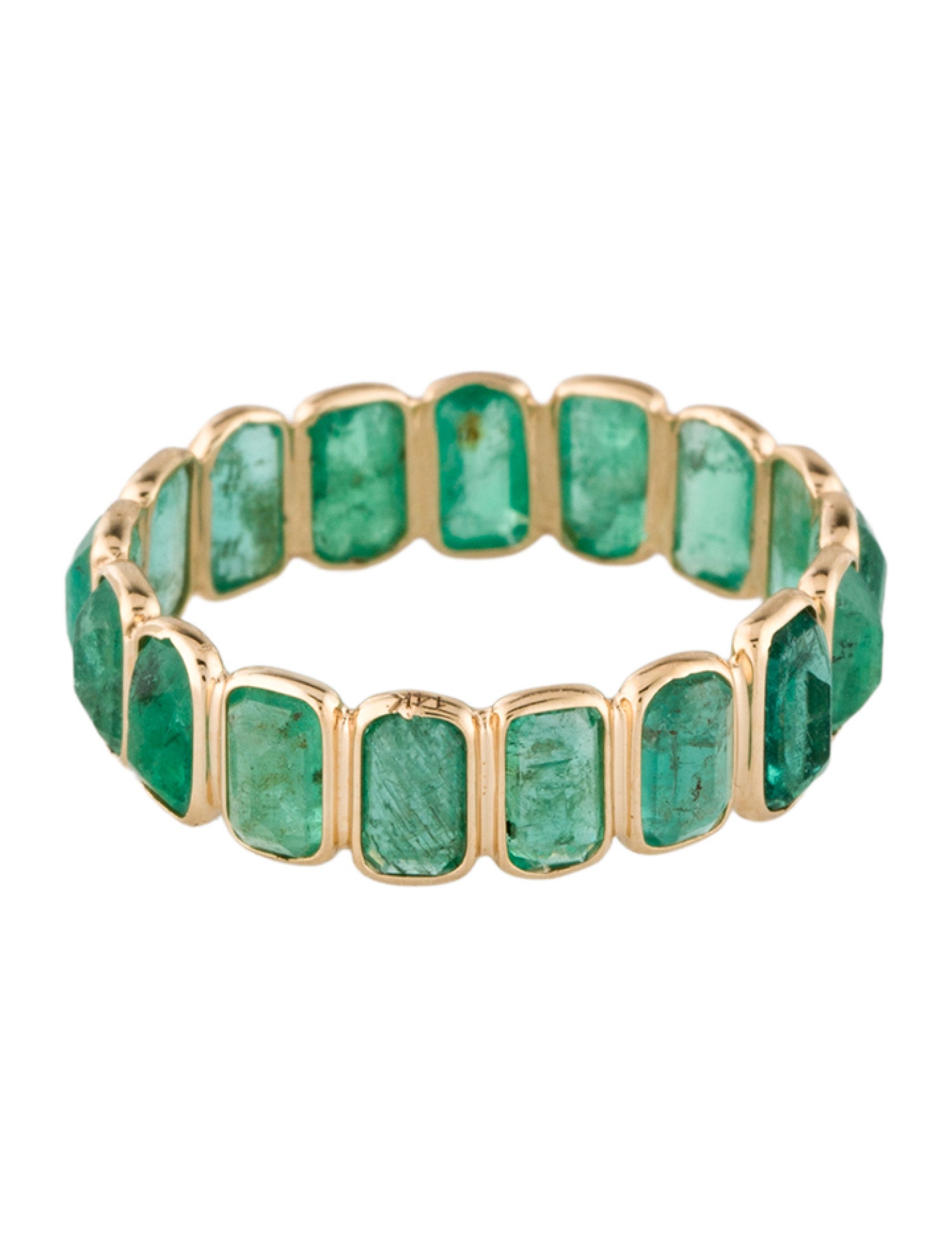 Jewelmak 14K Emerald Band