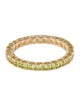 Jewelmak 14K 1.56ctw Peridot Eternity Band
