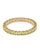 Jewelmak 14K 1.56ctw Peridot Eternity Band