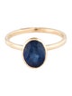 Jewelmak 14K 2.40ct Sapphire Cocktail Ring
