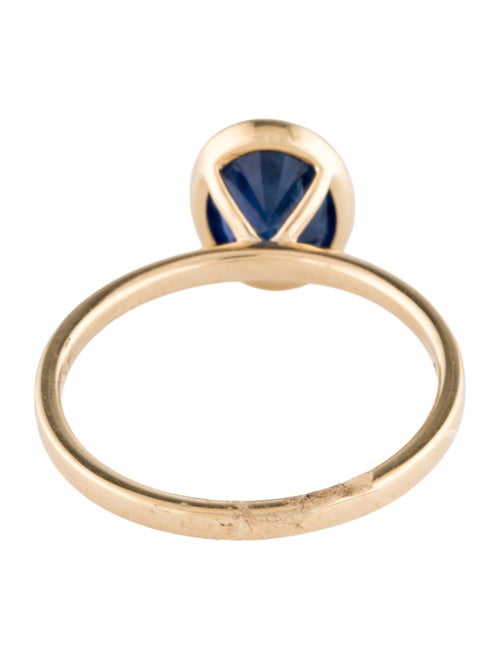 Jewelmak 14K 2.40ct Sapphire Cocktail Ring