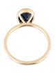 Jewelmak 14K 2.40ct Sapphire Cocktail Ring