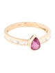 Jewelmak 14K Ruby & Diamond Cocktail Ring