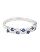 Jewelmak 18K Sapphire & Diamond Band