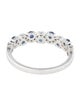 Jewelmak 18K Sapphire & Diamond Band