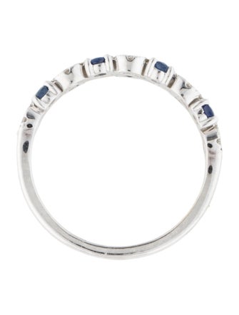 Jewelmak 18K Sapphire & Diamond Band