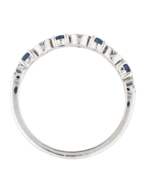 Jewelmak 18K Sapphire & Diamond Band