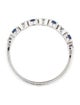 Jewelmak 18K Sapphire & Diamond Band