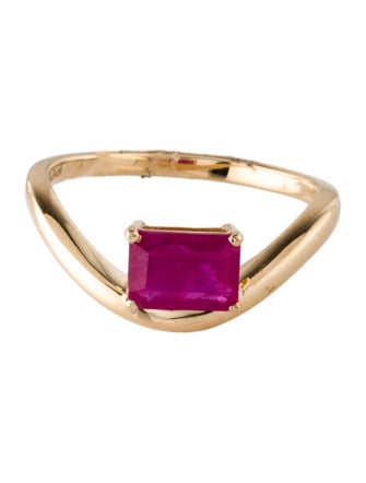 Jewelmak 14K 1.04ct Ruby Cocktail Ring