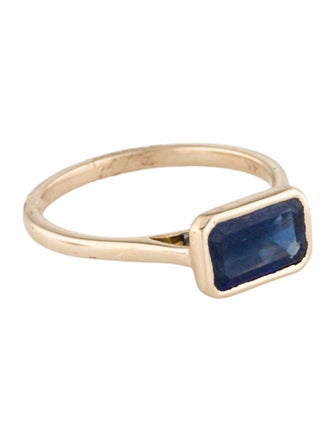 Jewelmak 14K 1.92ct Sapphire Cocktail Ring