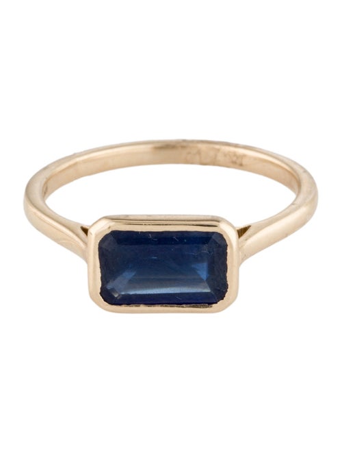 Jewelmak 14K 1.92ct Sapphire Cocktail Ring