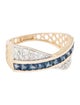 Jewelmak 14K Sapphire & Diamond Band