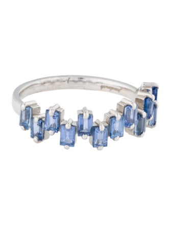 Jewelmak 14K 1.60ctw Sapphire Band