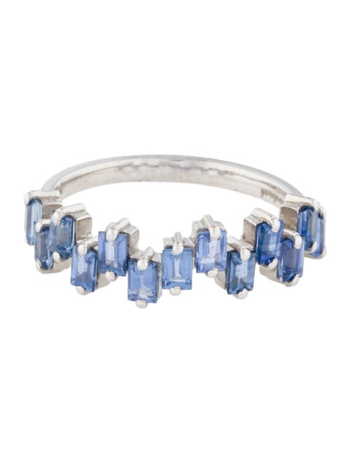 Jewelmak 14K 1.60ctw Sapphire Band