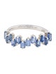 Jewelmak 14K 1.60ctw Sapphire Band
