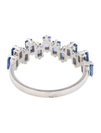 Jewelmak 14K 1.60ctw Sapphire Band
