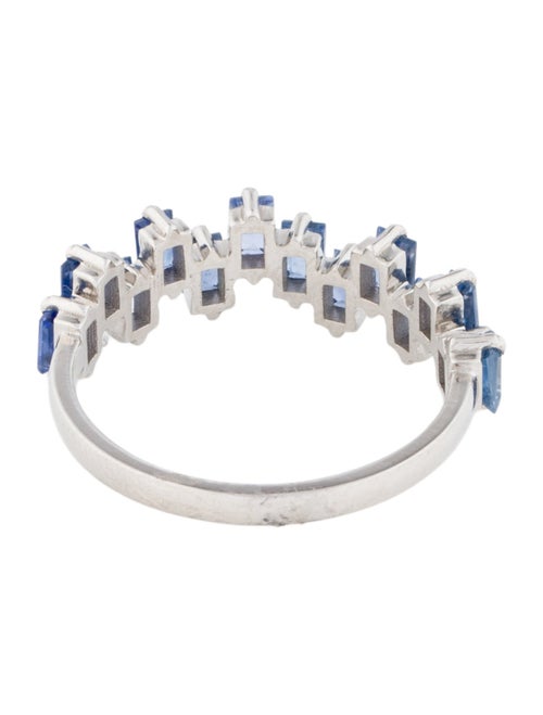 Jewelmak 14K 1.60ctw Sapphire Band