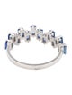 Jewelmak 14K 1.60ctw Sapphire Band