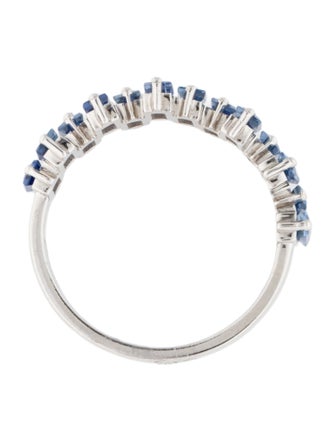 Jewelmak 14K 1.60ctw Sapphire Band