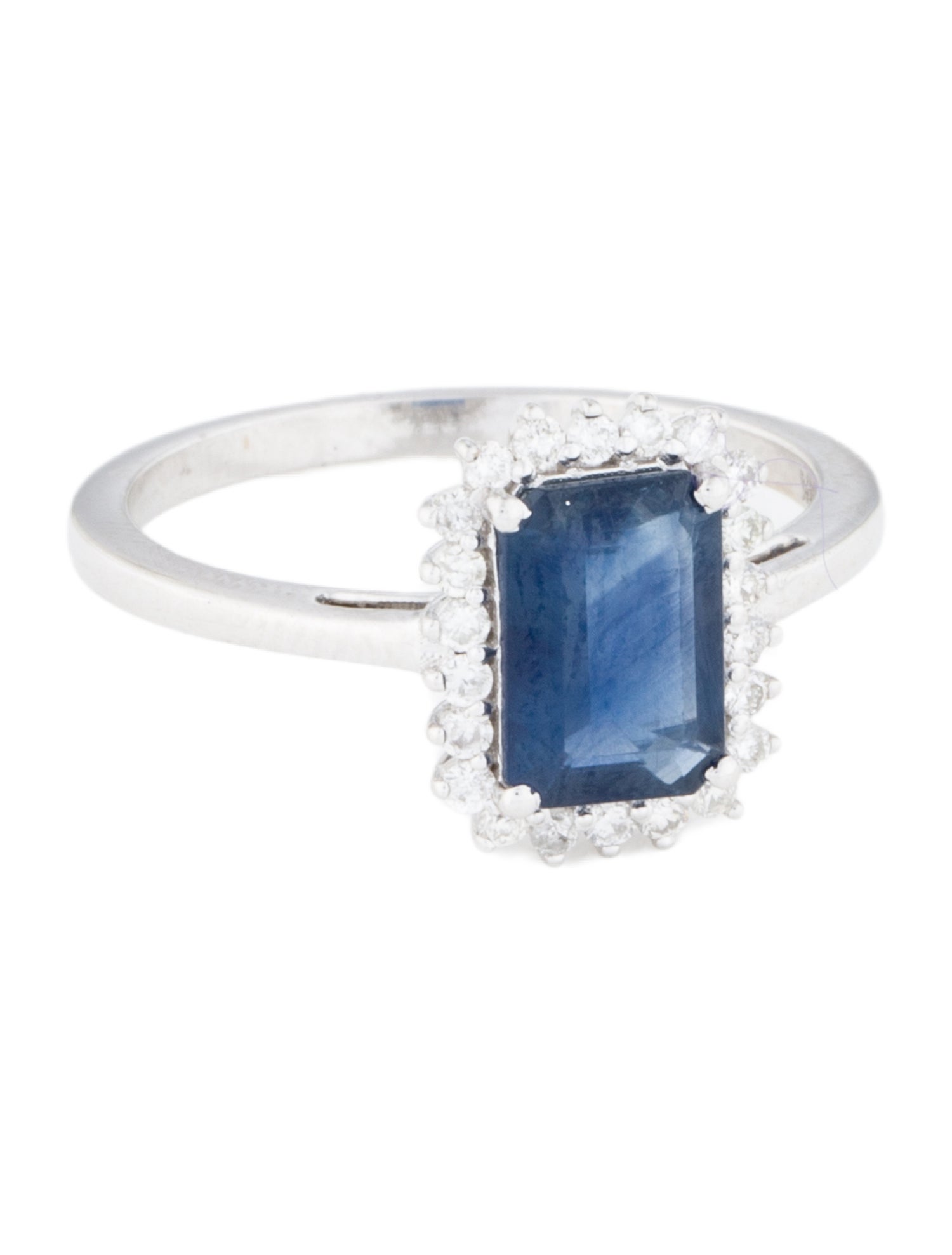Jewelmak 14K 1.38ct Sapphire & Diamond Cocktail Ring