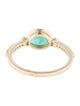 Jewelmak 14K Emerald & Diamond Cocktail Ring