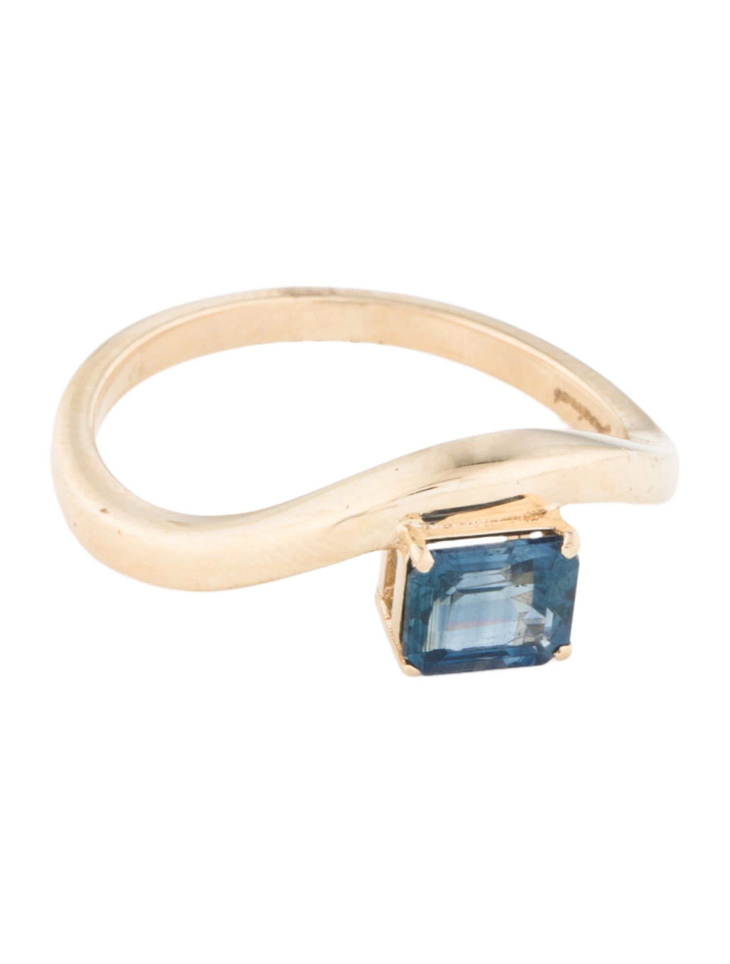 Jewelmak 14K Sapphire Cocktail Ring