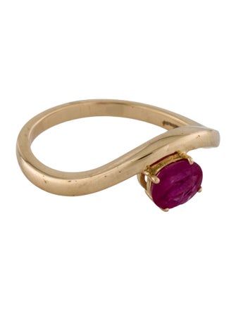 Jewelmak 14K Ruby Cocktail Ring