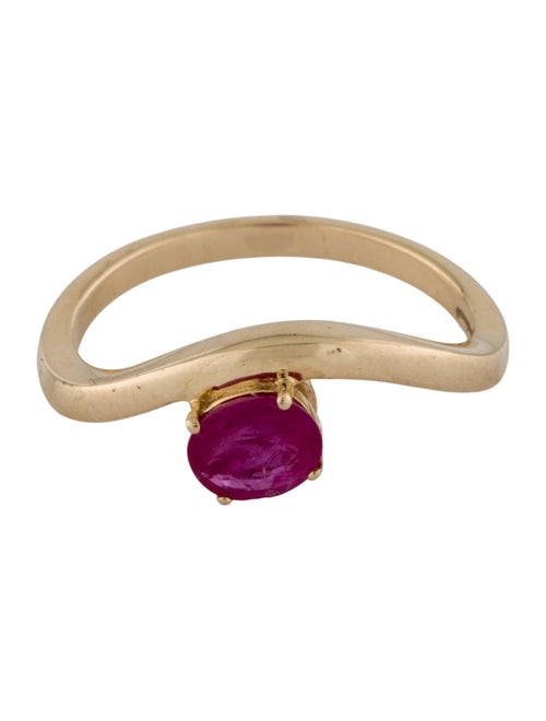 Jewelmak 14K Ruby Cocktail Ring