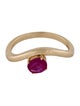 Jewelmak 14K Ruby Cocktail Ring