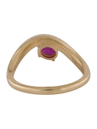 Jewelmak 14K Ruby Cocktail Ring