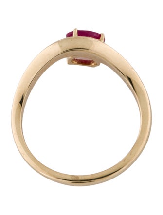 Jewelmak 14K Ruby Cocktail Ring