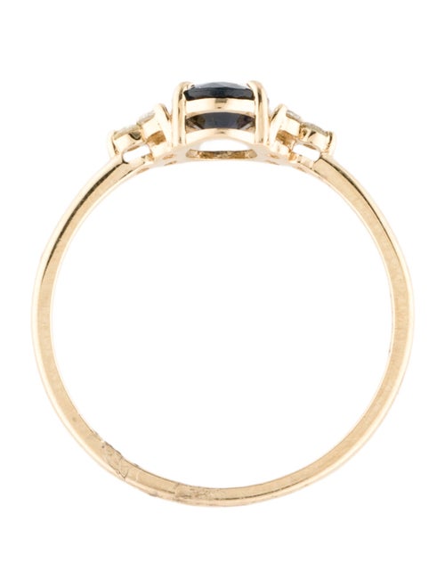 Jewelmak 14K Sapphire & Diamond Cocktail Ring