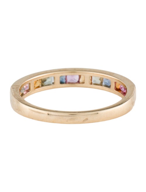Jewelmak 14K 1.00ctw Sapphire Band