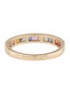 Jewelmak 14K 1.00ctw Sapphire Band