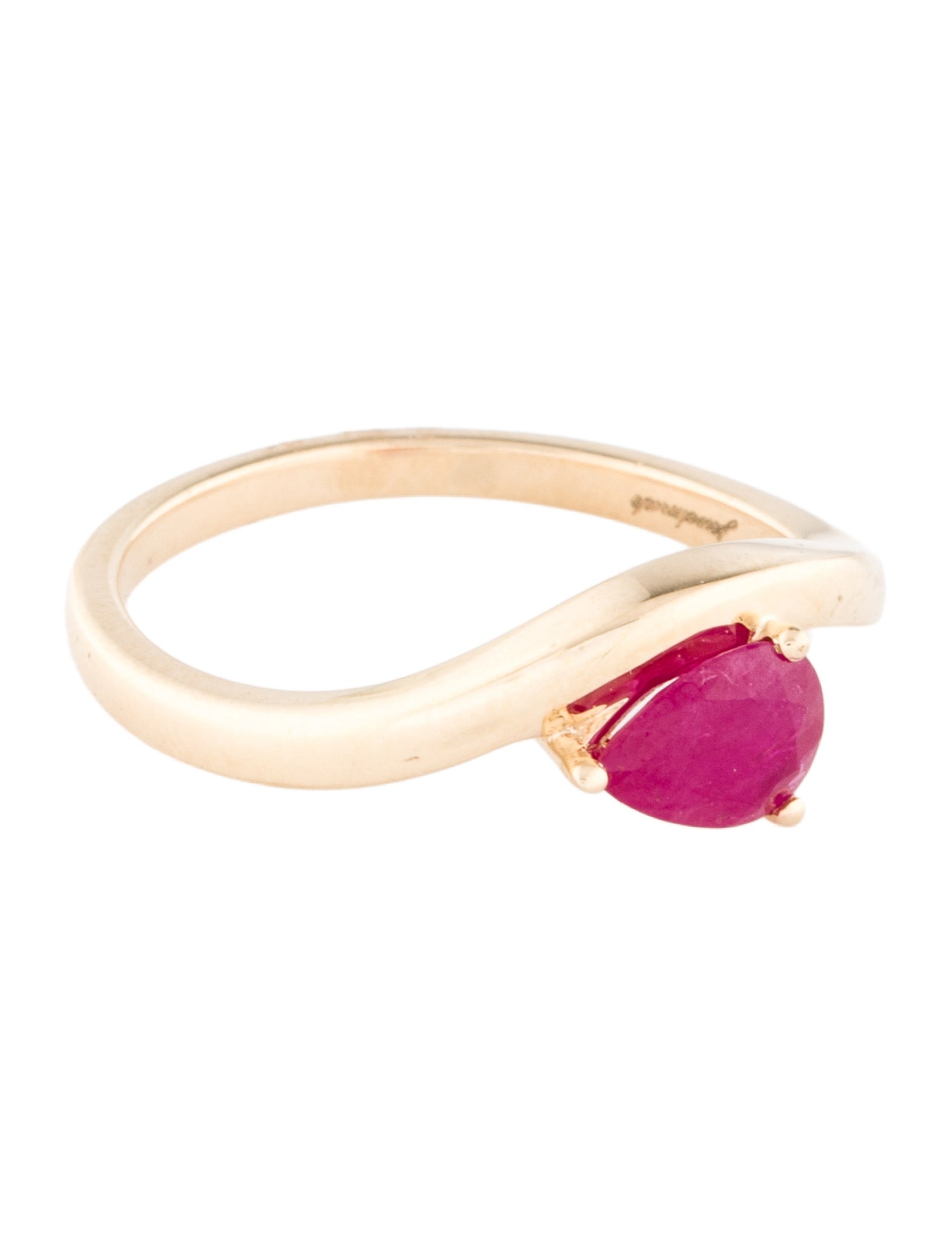 Jewelmak 14K Ruby Cocktail Ring
