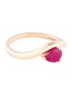 Jewelmak 14K Ruby Cocktail Ring