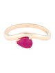 Jewelmak 14K Ruby Cocktail Ring