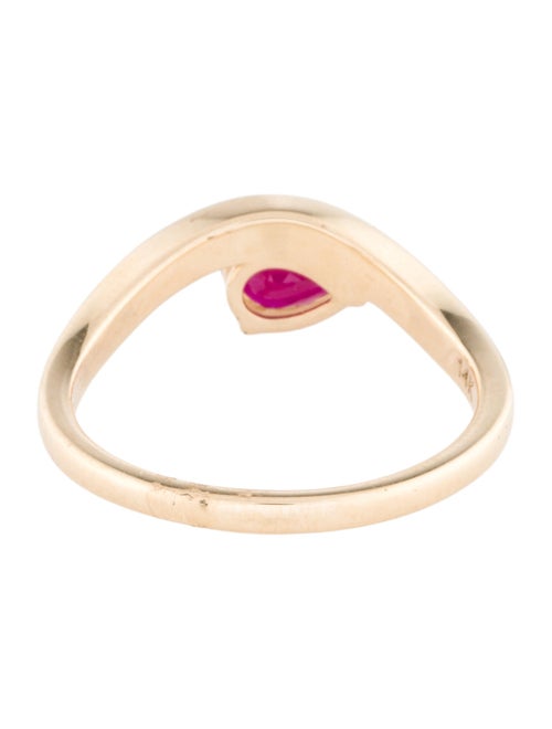 Jewelmak 14K Ruby Cocktail Ring