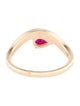 Jewelmak 14K Ruby Cocktail Ring