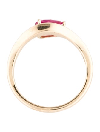Jewelmak 14K Ruby Cocktail Ring