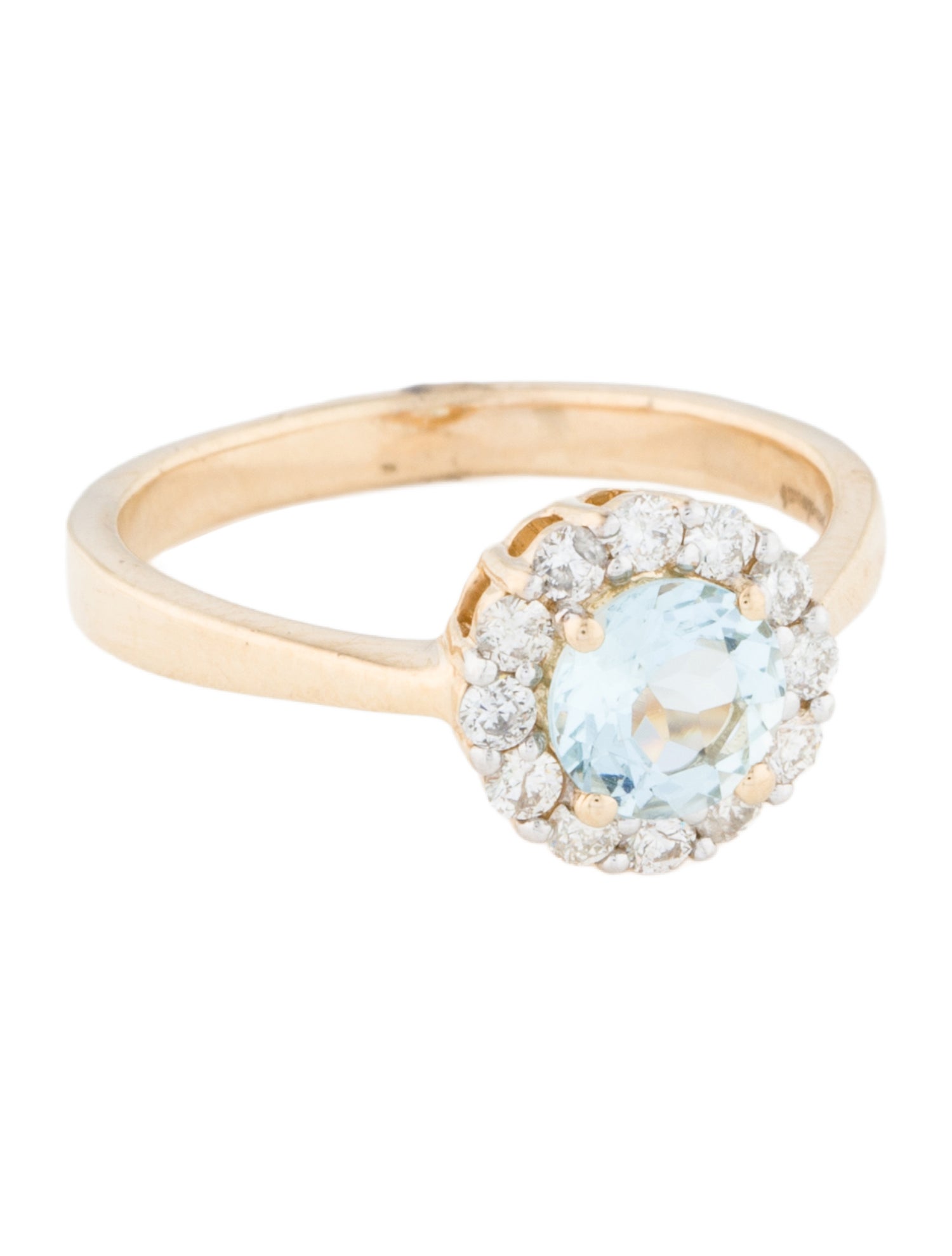 Jewelmak 14K Topaz & Diamond Cocktail Ring