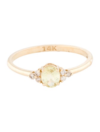 Jewelmak 14K Sapphire & Diamond Cocktail Ring