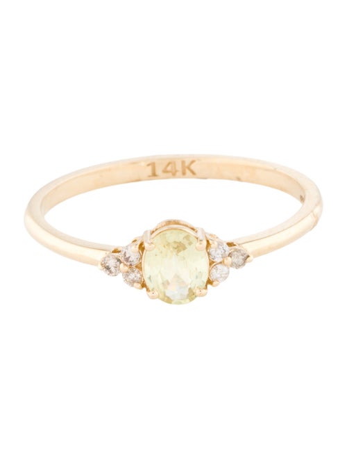 Jewelmak 14K Sapphire & Diamond Cocktail Ring