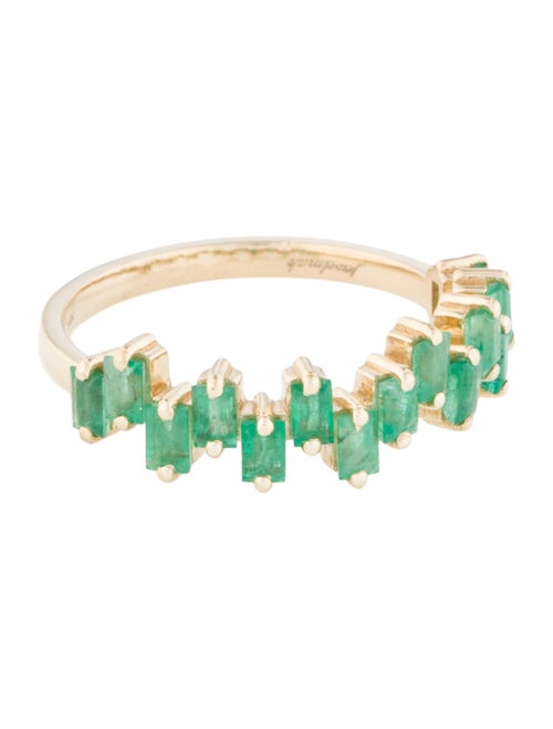 Jewelmak 14K Emerald Band