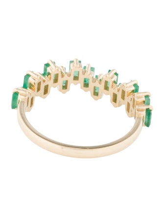 Jewelmak 14K Emerald Band