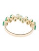 Jewelmak 14K Emerald Band
