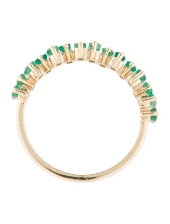Jewelmak 14K Emerald Band