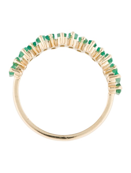 Jewelmak 14K Emerald Band